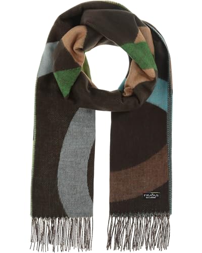 FRAAS Cashmink Schal 56 x 200 cm - Weicher als Kaschmir - Made in Germany - Schal mit Kreis- Design für Damen - Perfekt für Herbst und Winter Cyber Green von FRAAS