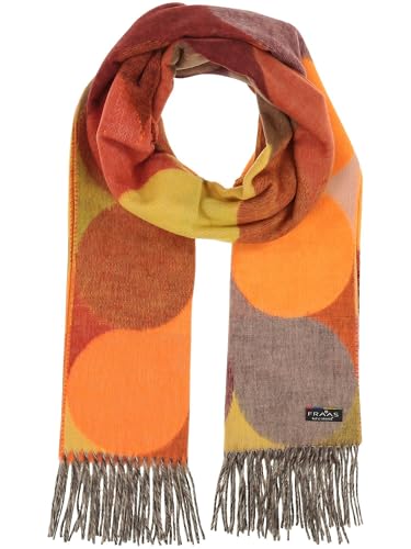 FRAAS Cashmink Schal 56 x 200 cm - Weicher als Kaschmir - Made in Germany - Stola mit gaphischem Muster für Damen - XXL Schal Apricot Shot von FRAAS