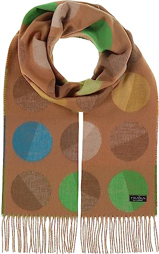 FRAAS Damen Cashmink-Schal mit XXL Punkten - 35 x 200 cm - Made in Germany - Perfekt für Herbst und Winter Camel Brush von FRAAS
