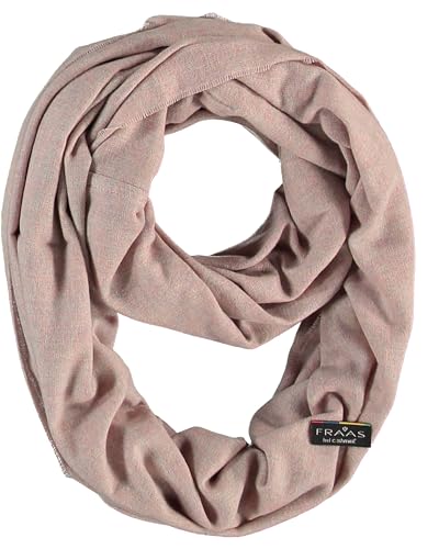 FRAAS Damen Loop-Schal einfarbig aus Cashmink - Made in Germany - wärmender Rund-Schal - Schlauch-Schal weicher als Kaschmir - perfekt für die Übergangszeit Old Rose von FRAAS