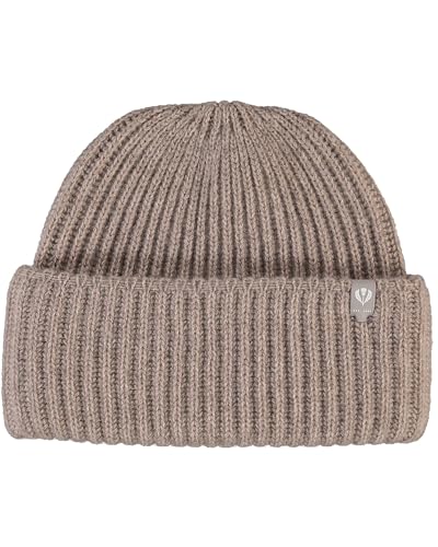 FRAAS Damen Mütze aus Kaschmir - 24 x 20 cm - warme Beanie mit Rippenmuster von FRAAS