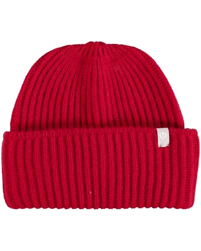FRAAS Damen Mütze aus Kaschmir - 24 x 20 cm - warme Beanie mit Rippenmuster von FRAAS