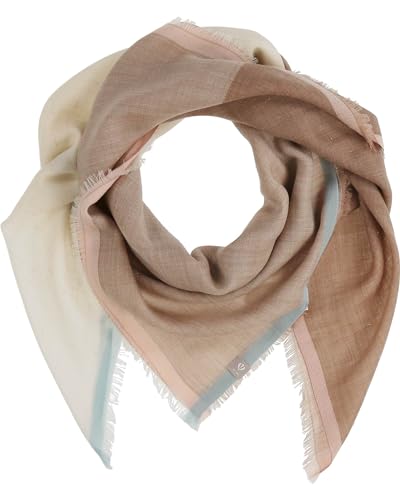 FRAAS Damen-Schal 110 x 110 cm - Modisches Halstuch mit dezentem Glitzer in Wollmischung - XXL-Schal für kalte Tage Taupe von FRAAS