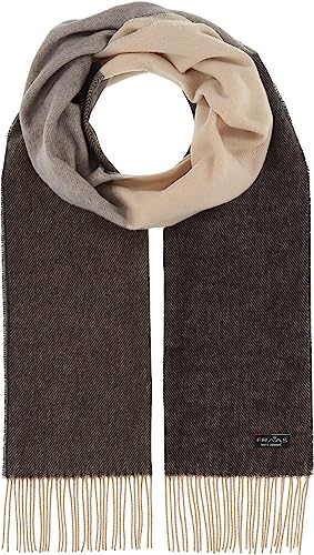 FRAAS Damen-Schal Blockkaro aus reinem Cashmink - 34 x 200 cm - Feiner als Cashmere - Perfekt für Herbst und Winter - Sustainability Edition - Made in Germany After Dark von FRAAS