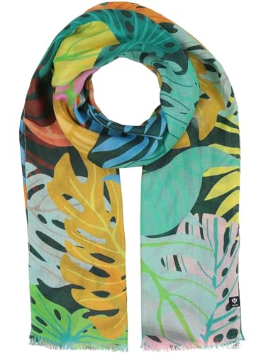 FRAAS Damen Schal mit Blatt-Muster - 58 x 178 cm - leichtes Accessoire aus 100% reiner Viskose - Sustainability Edition von FRAAS