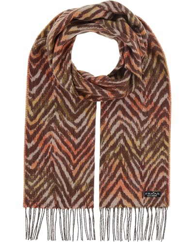 FRAAS Damen-Schal mit Zebra-Muster aus Cashmink - 34 x 200 cm - Feiner als Cashmere - Perfekt für Herbst und Winter - Sustainability Edition - Made in Germany Tangerine von FRAAS