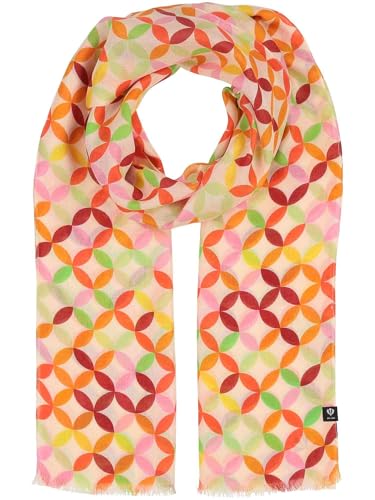 FRAAS Damen Schal mit geometrischem Muster - 58 x 178 cm - leichtes Accessoire aus 100% reiner Viskose - Sustainability Edition Strawberry von FRAAS