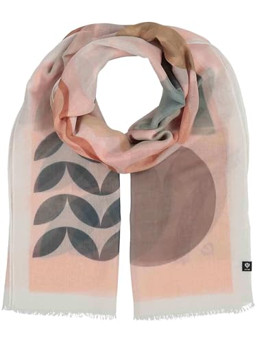 FRAAS Damen Schal mit grafischem Muster-Mix - 70 x 180 cm - nachhaltig aus recyceltem Polyester - Perfekt für den Sommer - Sustainability Edition Powder Rose von FRAAS
