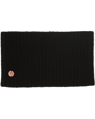 FRAAS Loop für Damen - 20 x 13 cm - einfarbiger Strickschal warm und weich - für die kalte Jahreszeit Schwarz von FRAAS