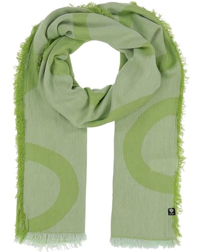 FRAAS Stola mit Kreisen - 80 x 190 cm - leichter Schal in Viskose-Mischung - Made in Germany - Sustainability Edition Misty Jade von FRAAS