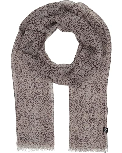 FRAAS Stola mit zartem Leo-Print - 50 x 180 cm - leichter Schal mit Animal-Muster - Sustainability Edition von FRAAS