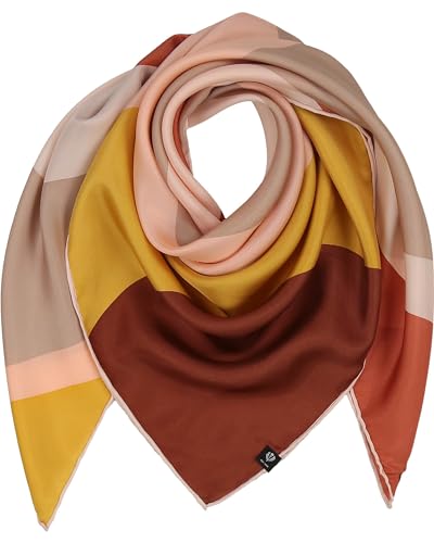 FRAAS Tuch mit Wellen-Design - 88 x 88 cm - Halstuch aus reiner Seide von FRAAS