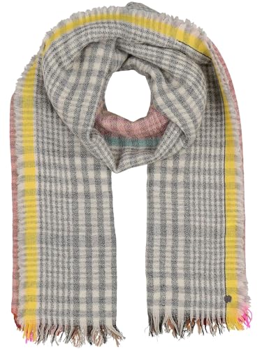 FRAAS Wollstola kariert mit farbigen Highlights - 60 x 180 cm - leichter Schal für Damen von FRAAS