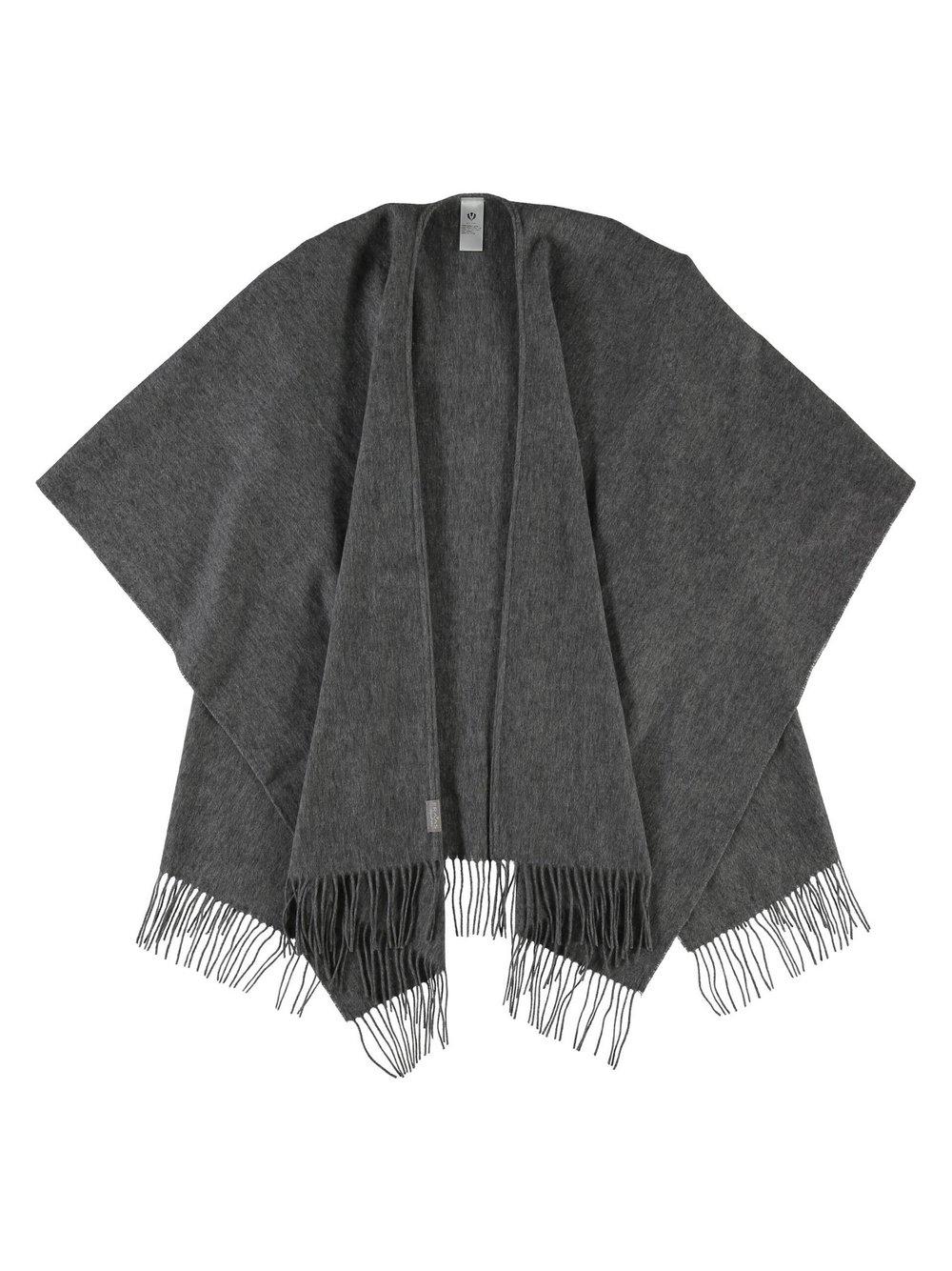 Fraas Poncho Damen Wolle, grau von FRAAS