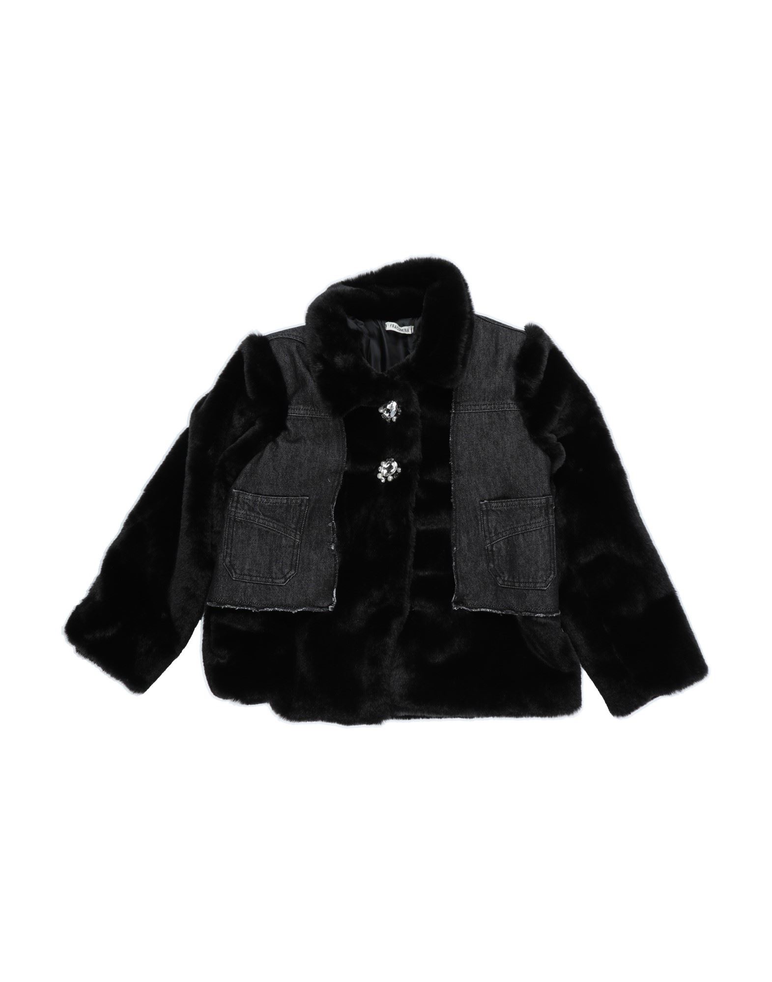 FRACOMINA MINI Shearling- & Kunstfell Kinder Schwarz von FRACOMINA MINI