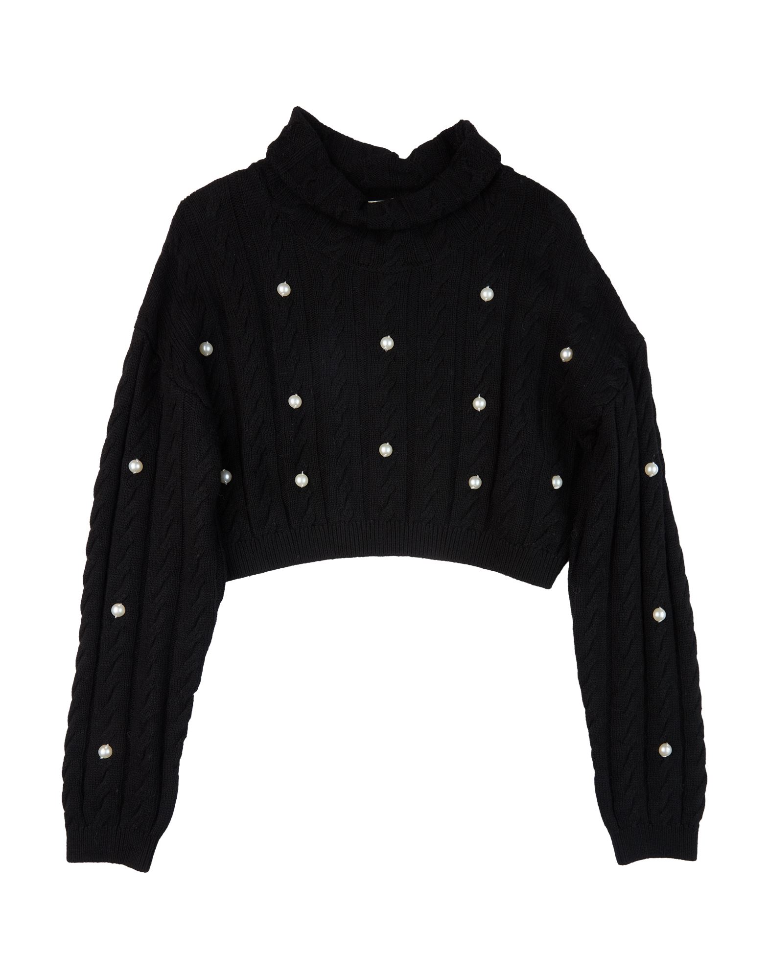 FRACOMINA MINI Rollkragenpullover Kinder Schwarz von FRACOMINA MINI