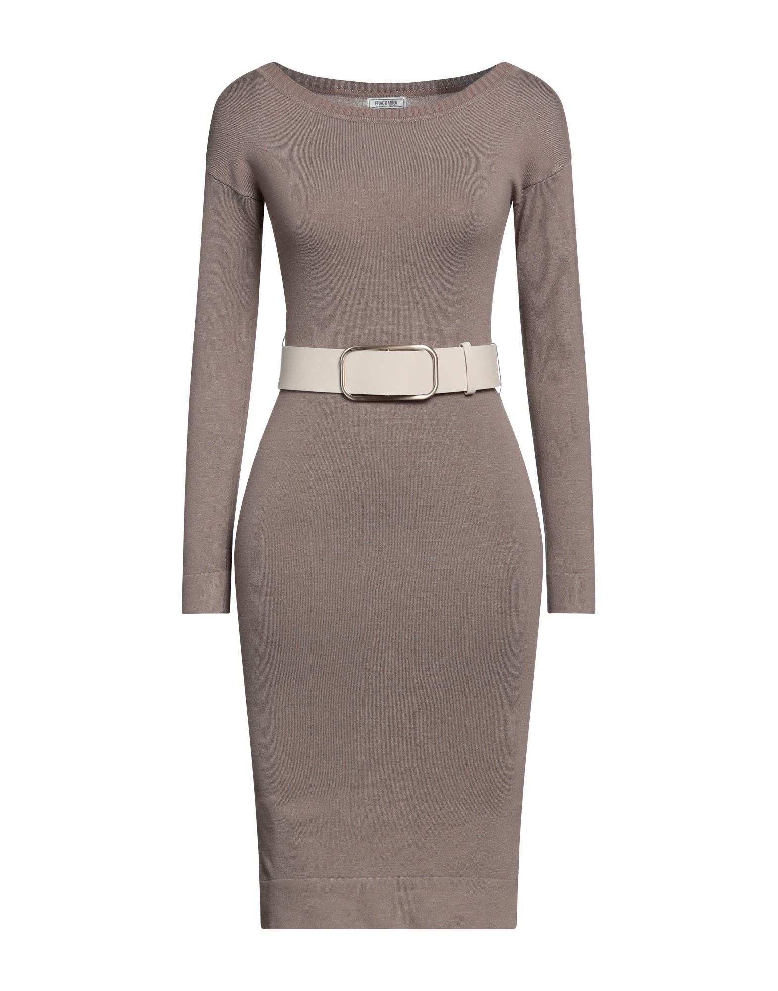 FRACOMINA Midi-kleid Damen Khaki von FRACOMINA