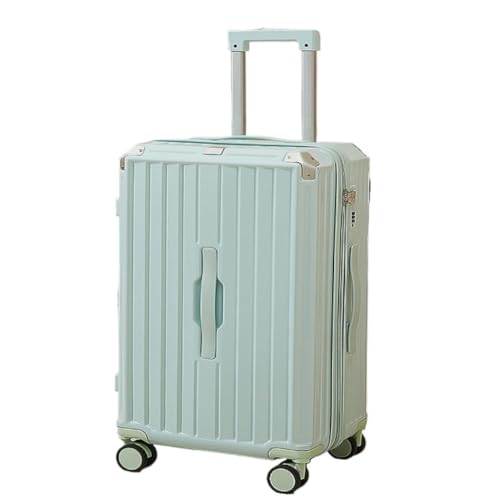 FRADSDBU Trolley-Koffer Koffer Passwort Box Koffer Herren Und Damen Ins Trend Trolley Case Herren Universal Wheel Zipper Case Reisekoffer (Color : Blue, Size : 20) von FRADSDBU