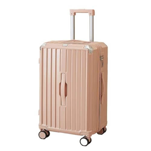 FRADSDBU Trolley-Koffer Koffer Passwort Box Koffer Herren Und Damen Ins Trend Trolley Case Herren Universal Wheel Zipper Case Reisekoffer (Color : Pink, Size : 20) von FRADSDBU