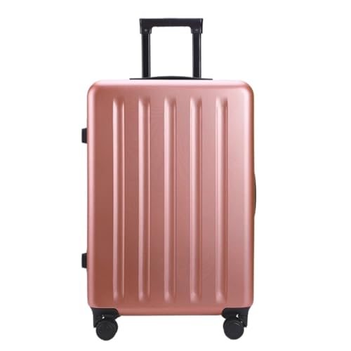 FRADSDBU Trolley-Koffer Neuer Koffer Boarding Code Box Koffer Ins Mode Leder Koffer Trolley Koffer for Männer und Frauen Reisekoffer (Color : Pink, Size : A) von FRADSDBU