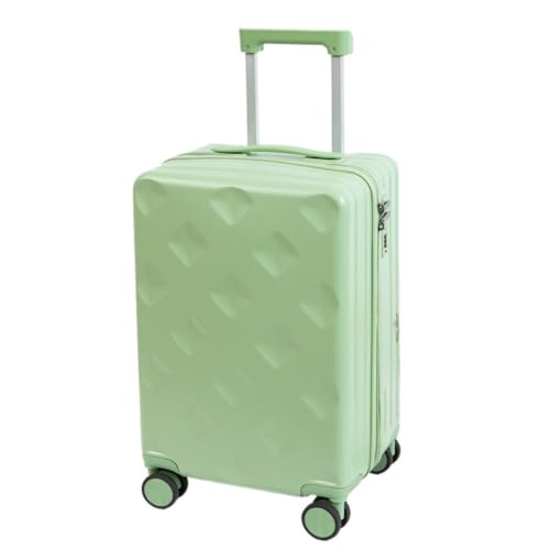 FRADSDBU Trolley-Koffer Universeller Radkoffer, Herren- Und Damen-Trolley-Koffer 20 Zoll, Anti-Fall-Neuer Trockenkoffer-Koffer Reisekoffer (Color : Green, Size : 20) von FRADSDBU