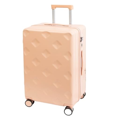 FRADSDBU Trolley-Koffer Universeller Radkoffer, Herren- Und Damen-Trolley-Koffer 20 Zoll, Anti-Fall-Neuer Trockenkoffer-Koffer Reisekoffer (Color : Pink, Size : 20) von FRADSDBU