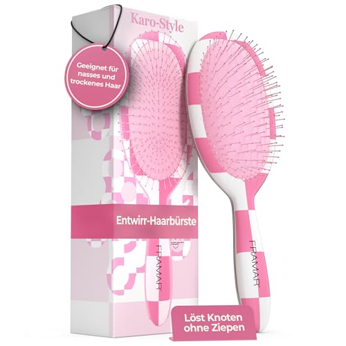 FRAMAR Hair Brush Detangler – Wet Hair Brushes For Women, Womens Hair Brush, Hair Accessories, Hairbrush For Women, Cepillos Para Cabello, Reduces Breakage – Detangle Brush FRAMAR Hair Brush Detangler – Wet Hair Brushes For Women, Womens Hair Brush, Hair Accessories, Hairbrush For Women, Cepillos Para Cabello, Reduces Breakage – Detangle Brush von FRAMAR