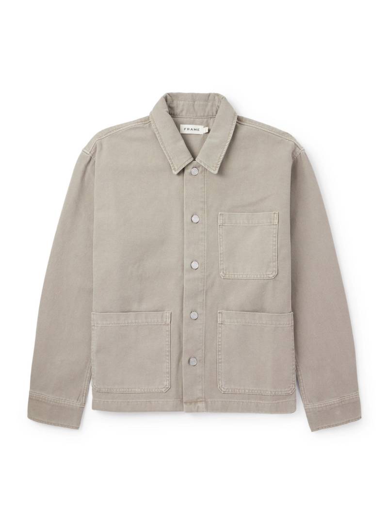 FRAME - Cotton-Canvas Chore Jacket - Men - Neutrals - S von FRAME