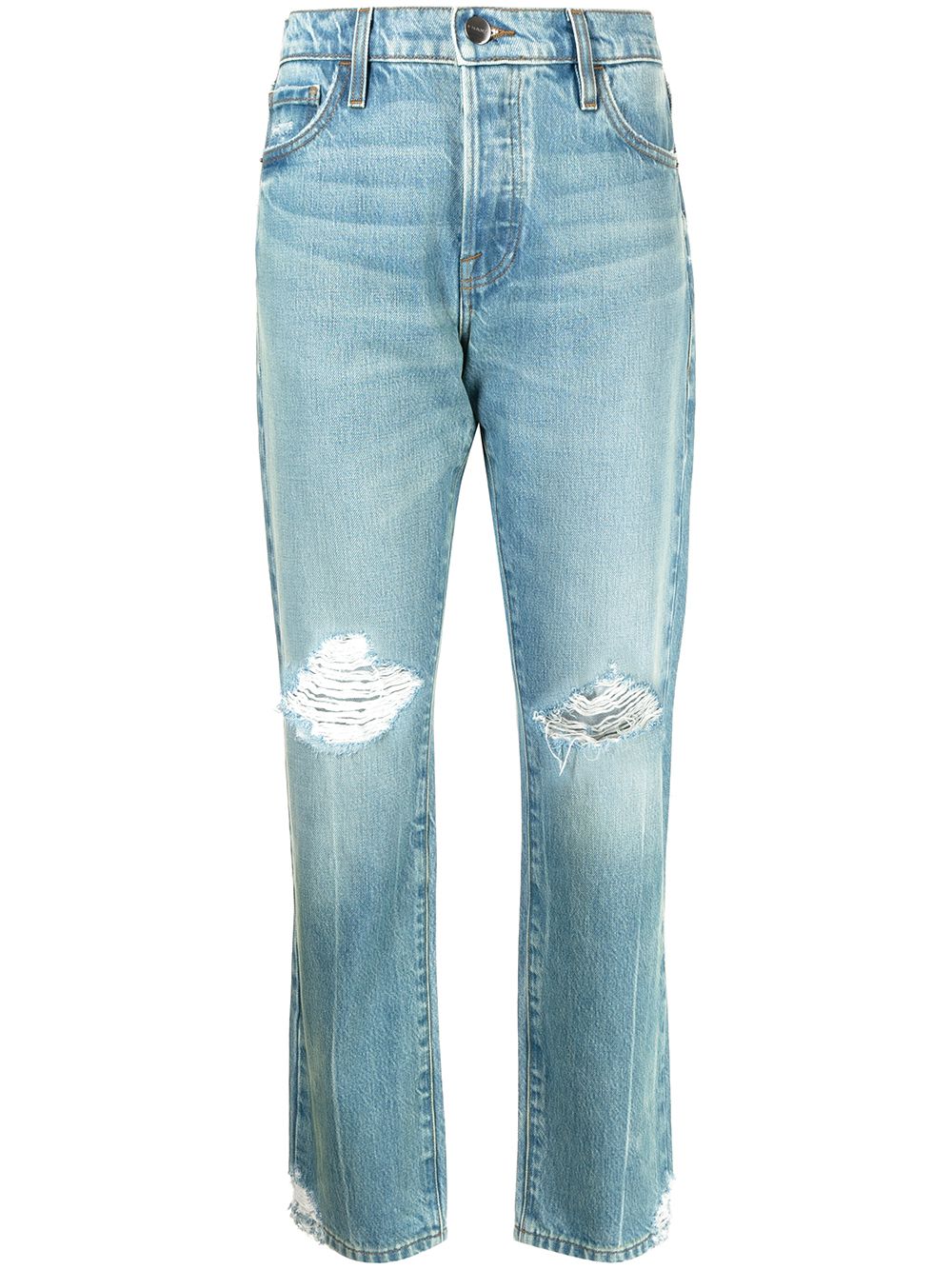 FRAME Gerade Jeans im Distressed-Look - Blau von FRAME