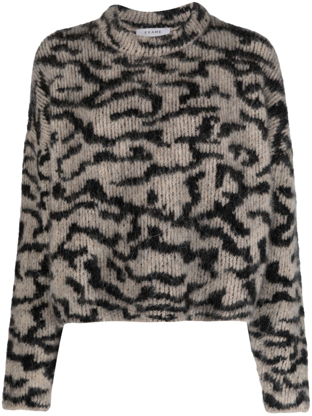 FRAME Jacquard-Pullover mit Tieren - Nude von FRAME