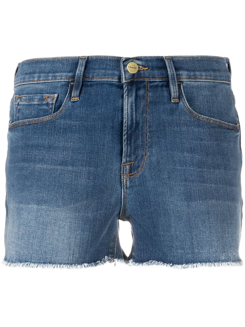 FRAME Jeansshorts im Unfinished-Look - Blau von FRAME