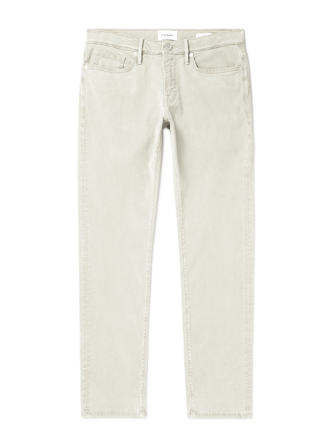 FRAME - L'Homme Slim-Fit Stretch Lyocell-Blend Trousers - Men - Neutrals - UK/US 38 FRAME - L'Homme Slim-Fit Stretch Lyocell-Blend Trousers - Men - Neutrals - UK/US 38 von FRAME