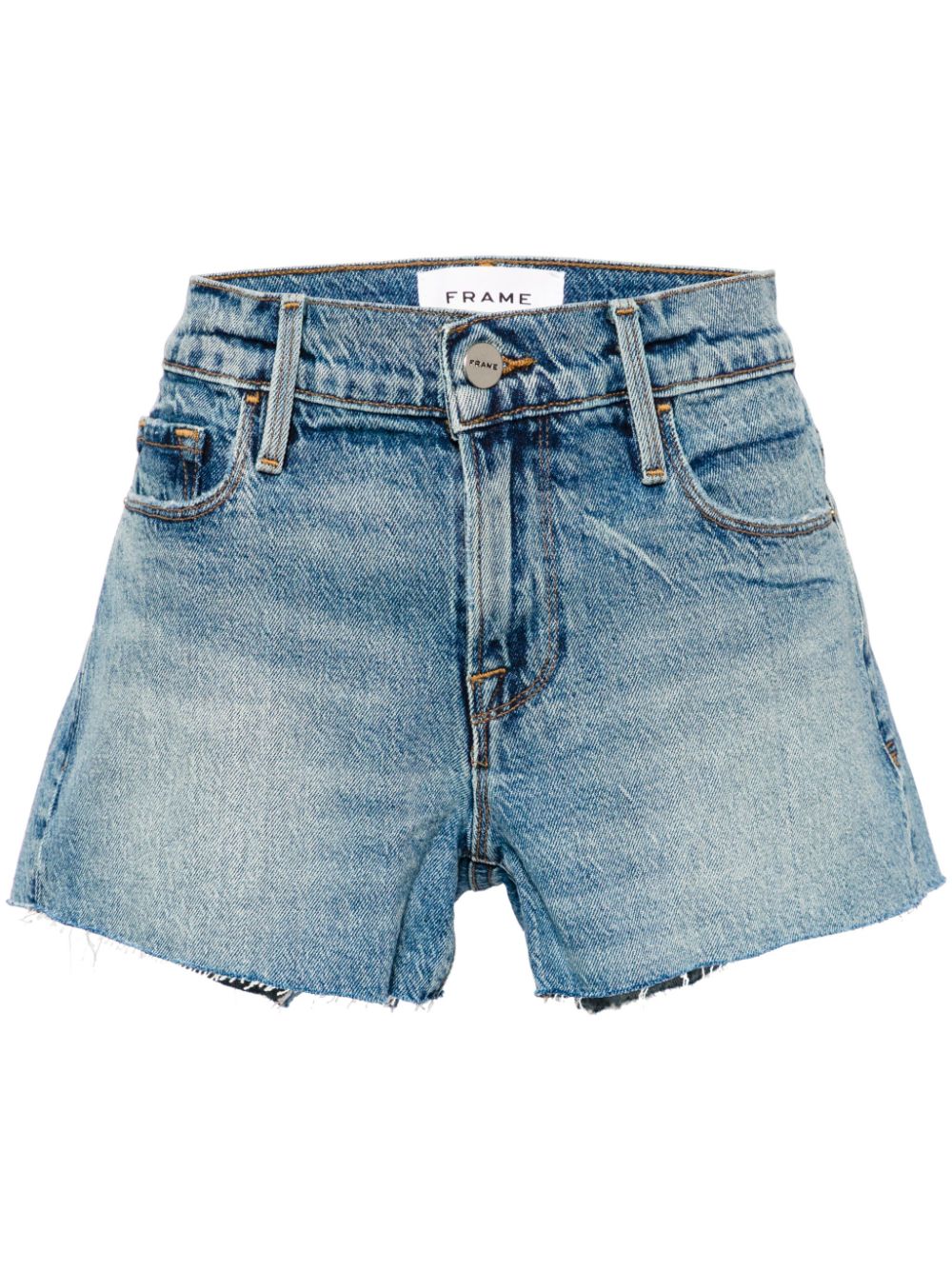 FRAME Le Cut-Off Jeans-Shorts - Blau von FRAME