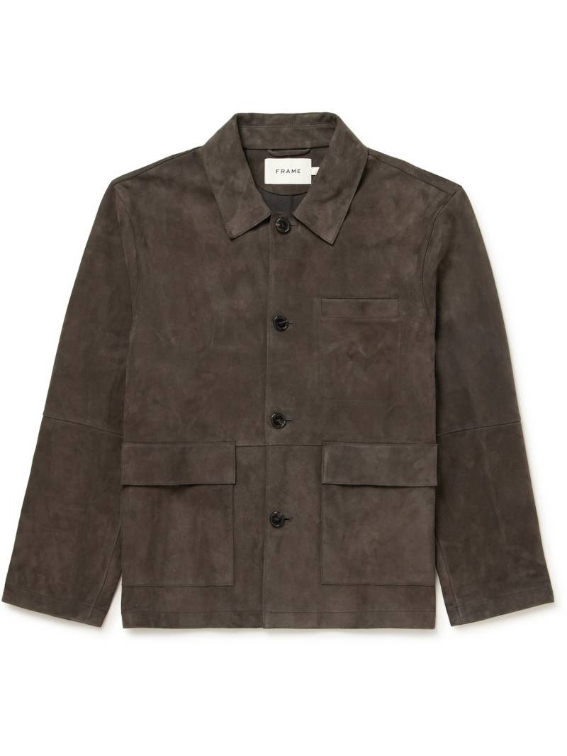FRAME - Suede Chore Jacket - Men - Brown - L von FRAME