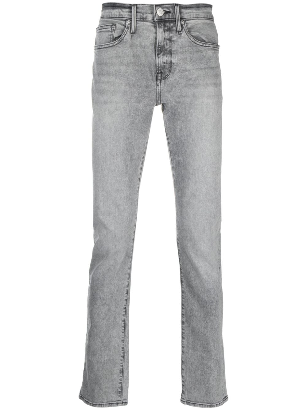 FRAME Tief sitzende Skinny-Jeans - Grau von FRAME