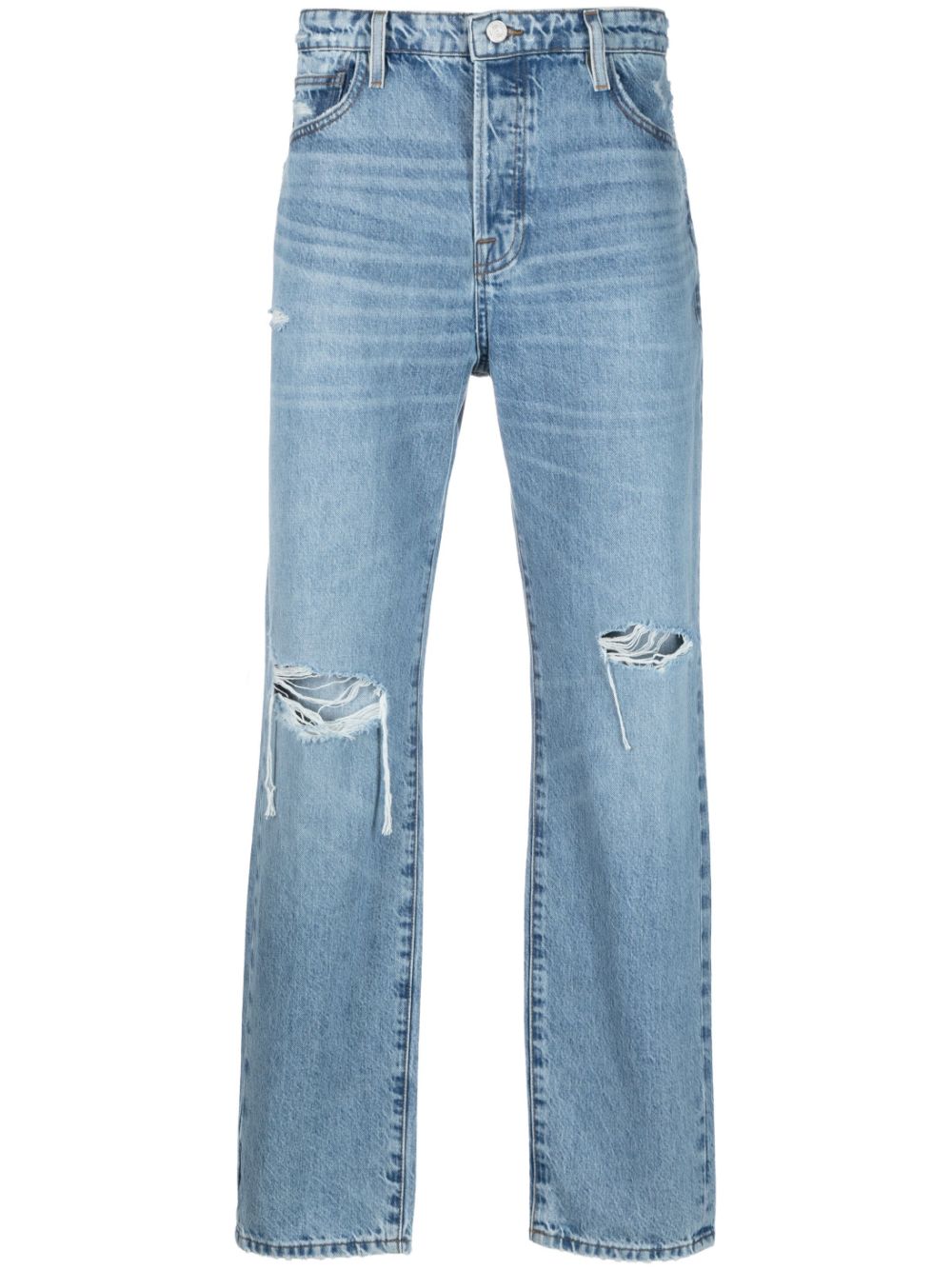 FRAME Gerade Jeans im Distressed-Look - Blau von FRAME