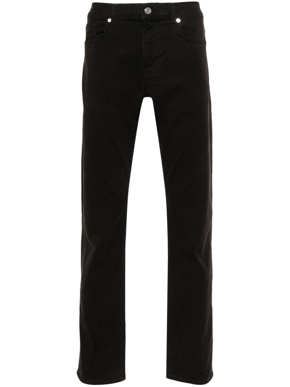 FRAME Halbhohe Slim-Fit-Jeans - Schwarz von FRAME