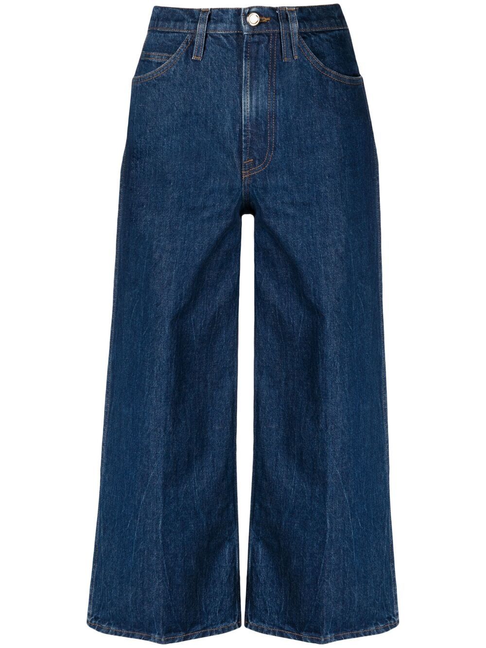 FRAME Weite Cropped-Jeans - Blau von FRAME
