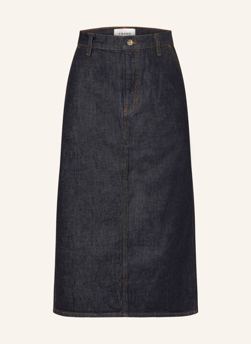 Frame Jeansrock The Trouser Skirt blau von FRAME