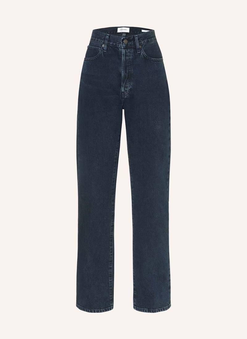Frame Straight Jeans The Vertical blau von FRAME