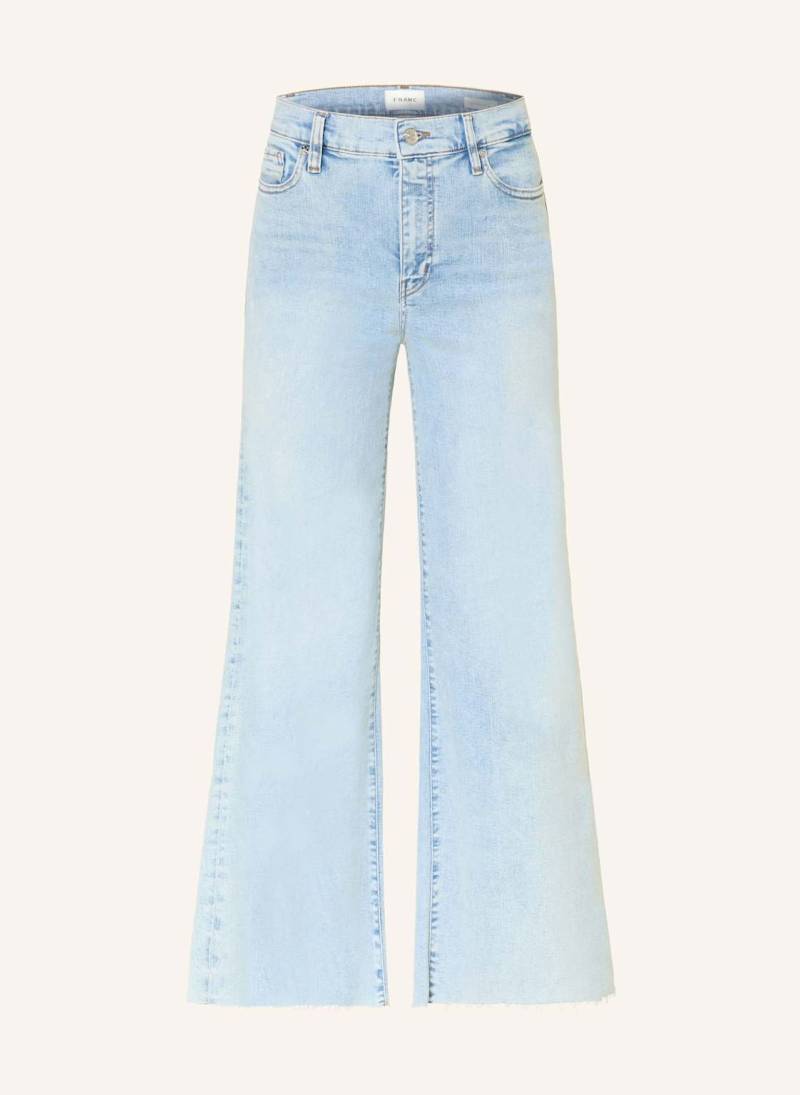 Frame Wide Leg Jeans Le Palazzo Crop blau von FRAME