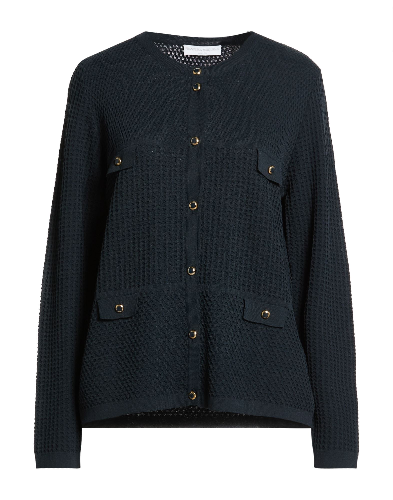 FRANCESCA MERCURIALI Strickjacke Damen Marineblau FRANCESCA MERCURIALI Strickjacke Damen Marineblau von FRANCESCA MERCURIALI