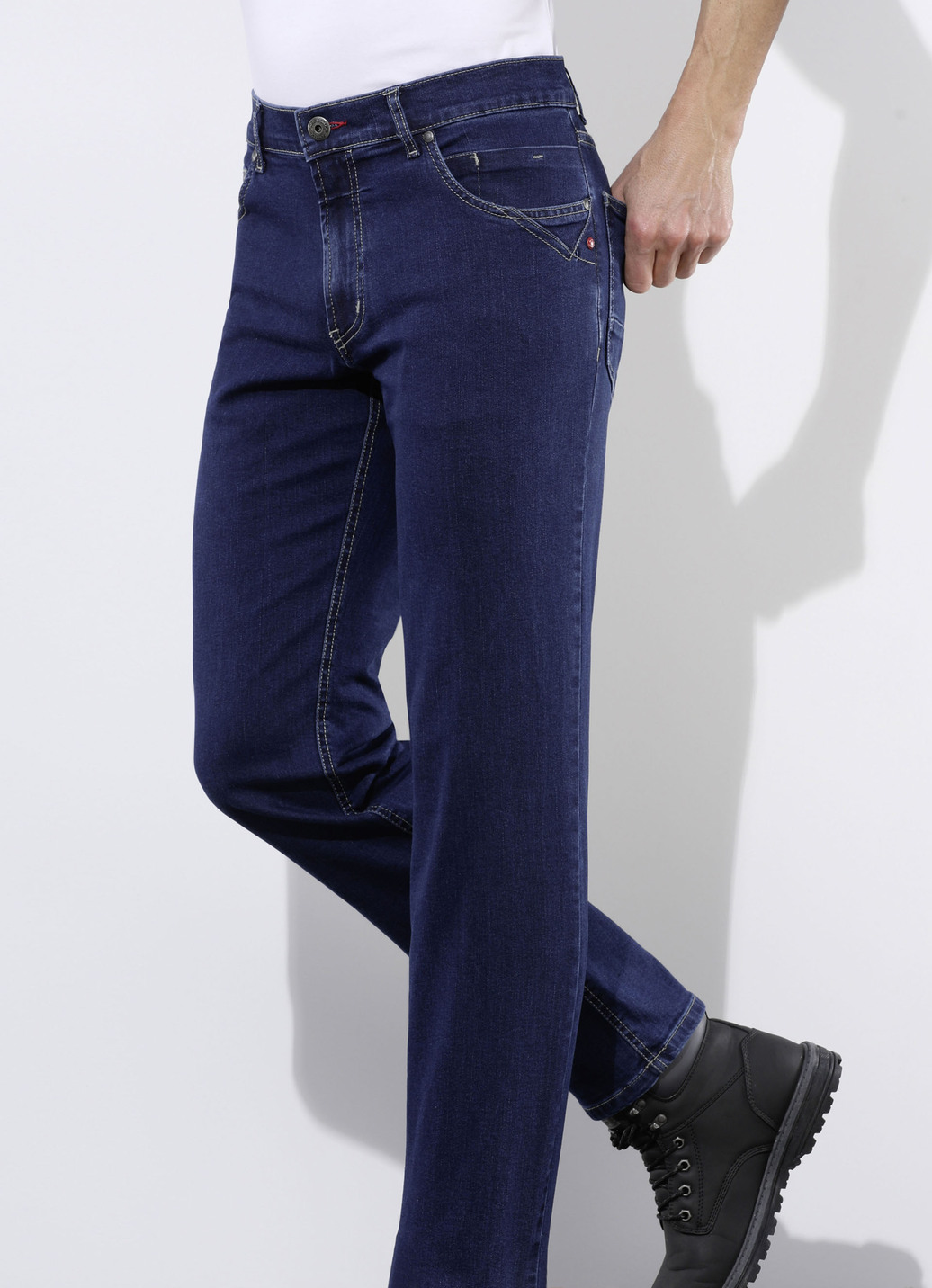 "Francesco Botti"-Jeans in 3 Farben, Dunkelblau, Größe 27 von FRANCESCO BOTTI