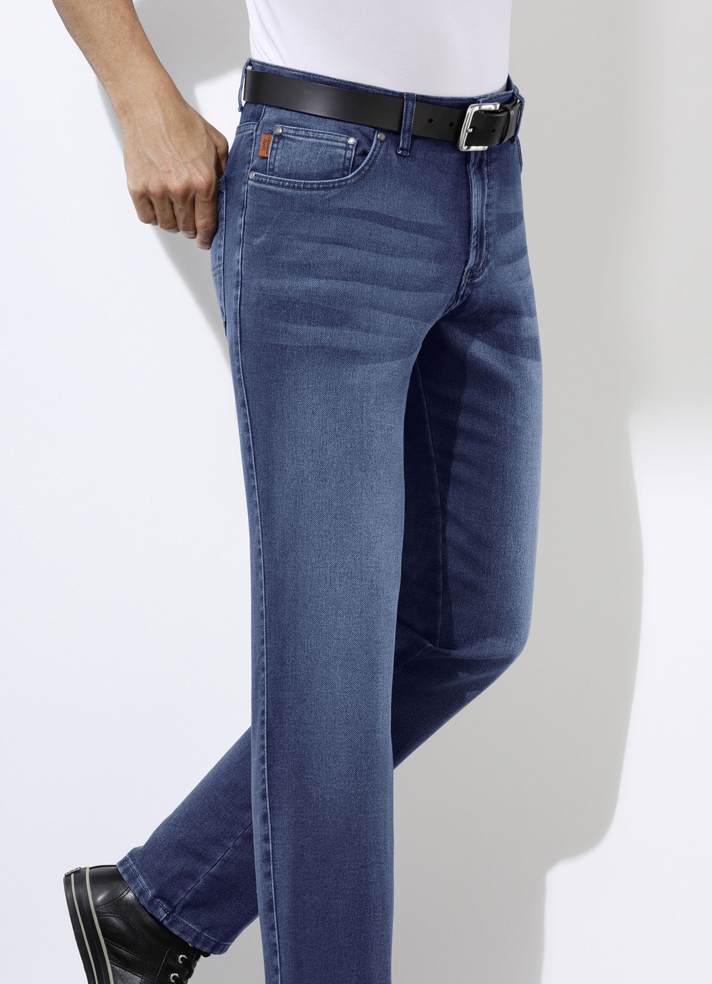 "Francesco Botti"-Jeans in 3 Farben, Jeansblau, Größe 30 von FRANCESCO BOTTI