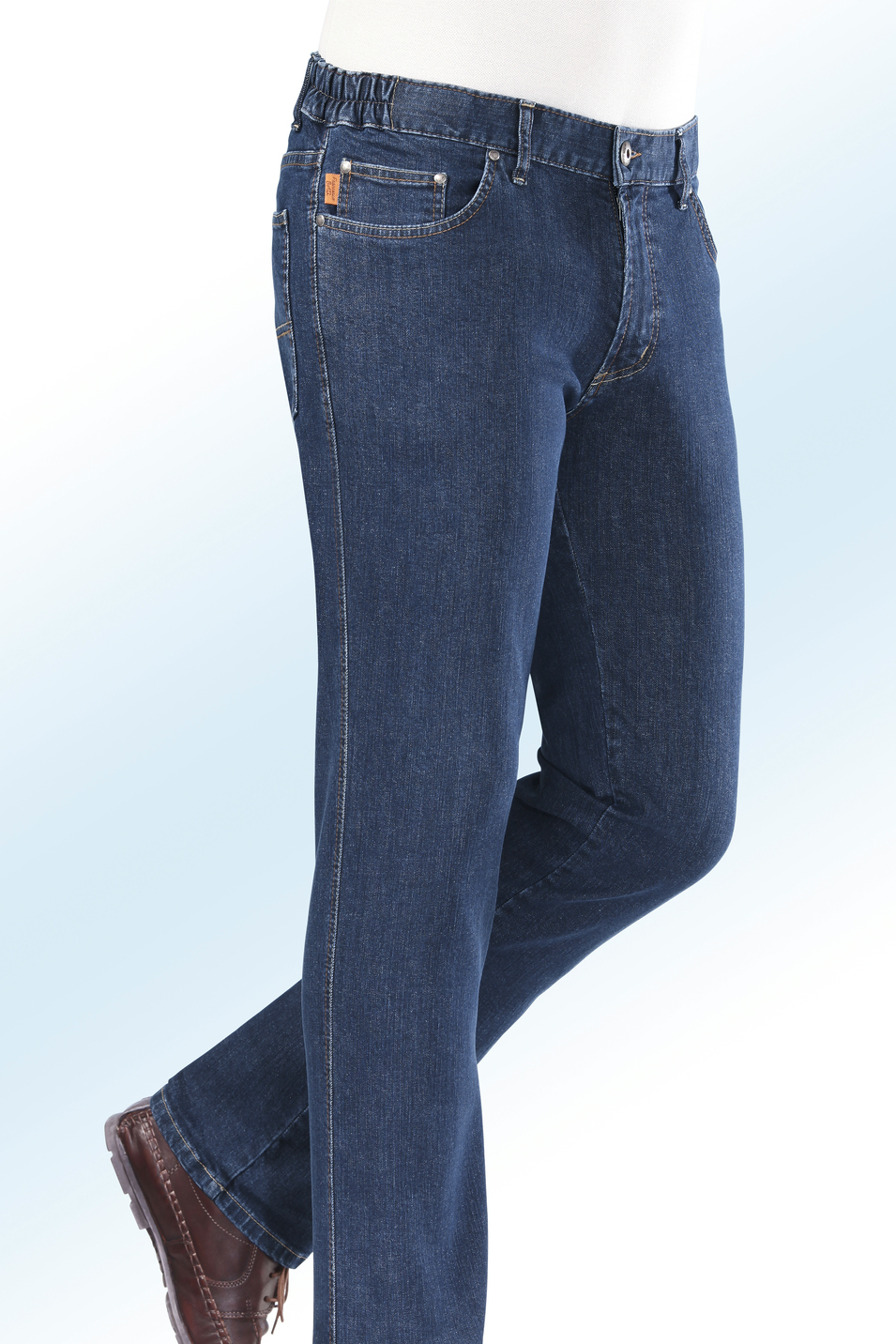 "Francesco Botti"-Jeans mit Dehnbundeinsätzen in 3 Farben, Jeansblau, Größe 106 von FRANCESCO BOTTI