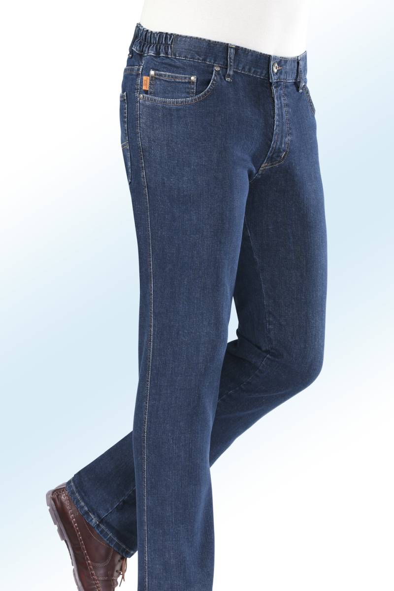 "Francesco Botti"-Jeans mit Dehnbundeinsätzen in 3 Farben, Jeansblau, Größe 48 von FRANCESCO BOTTI