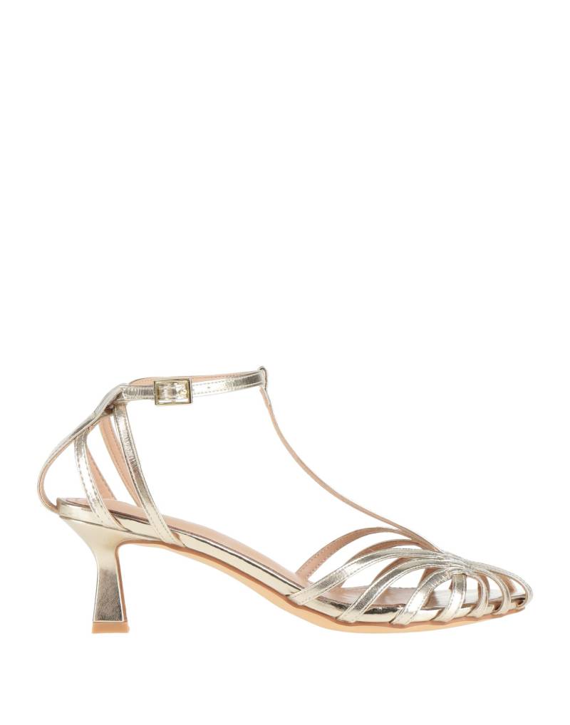 FRANCESCO MILANO Sandale Damen Platin von FRANCESCO MILANO