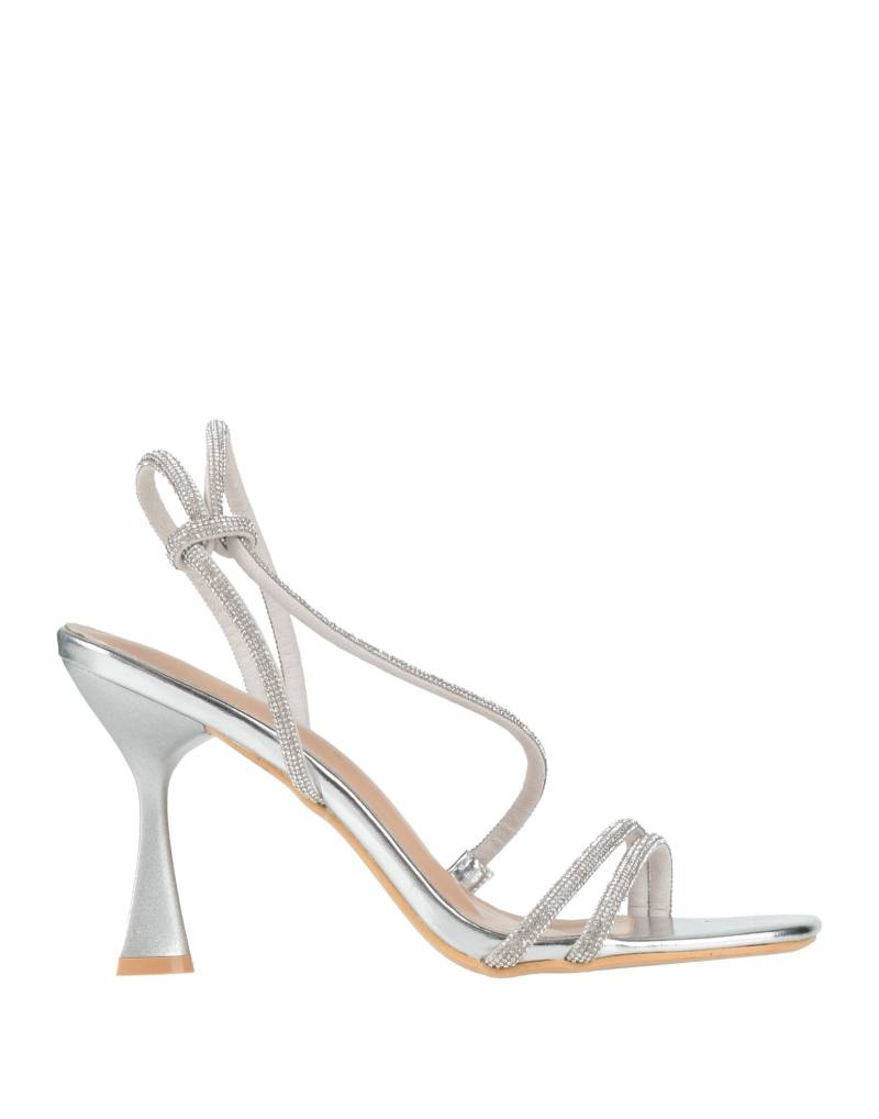 FRANCESCO MILANO Sandale Damen Silber von FRANCESCO MILANO