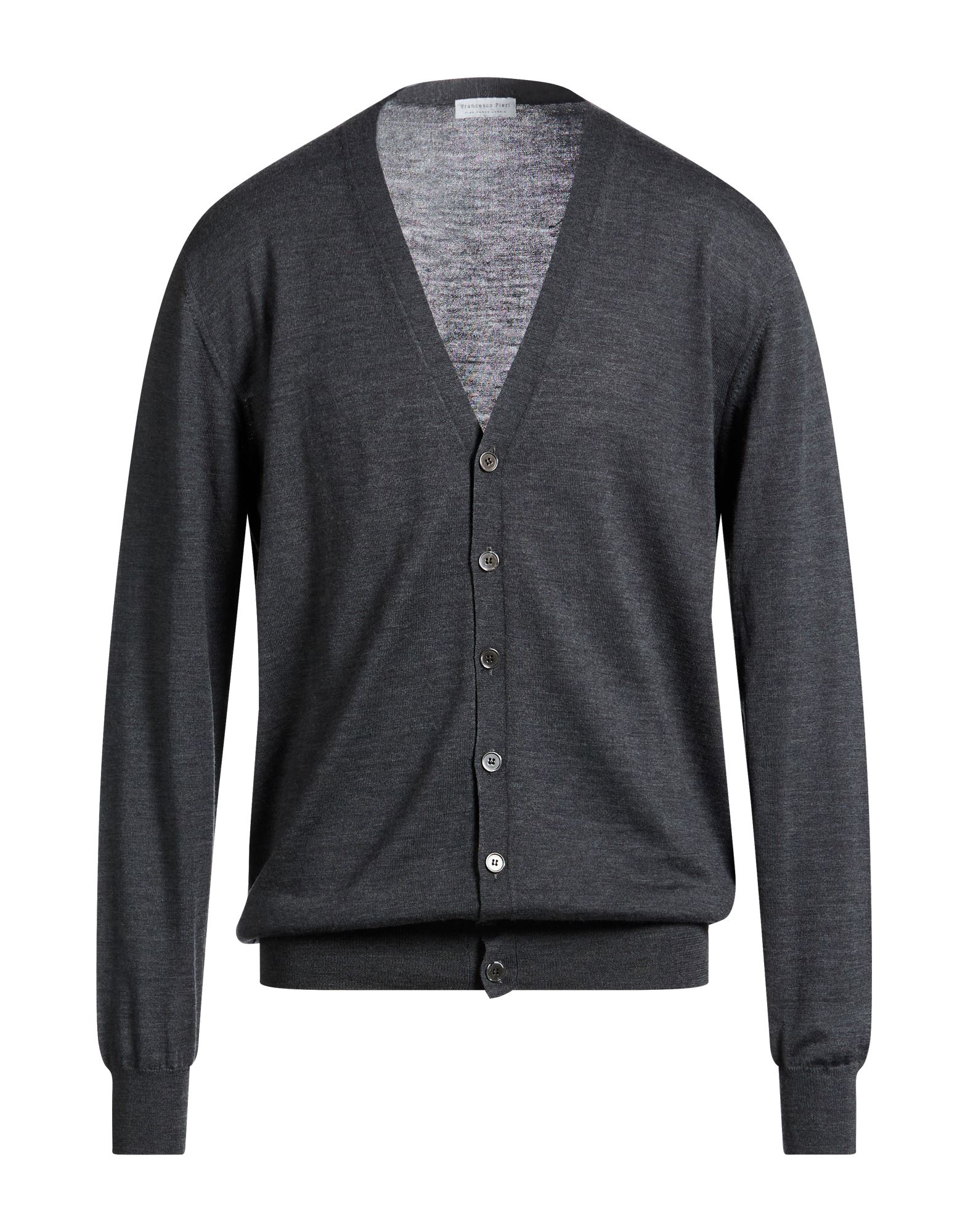 FRANCESCO PIERI Strickjacke Herren Braungrau von FRANCESCO PIERI