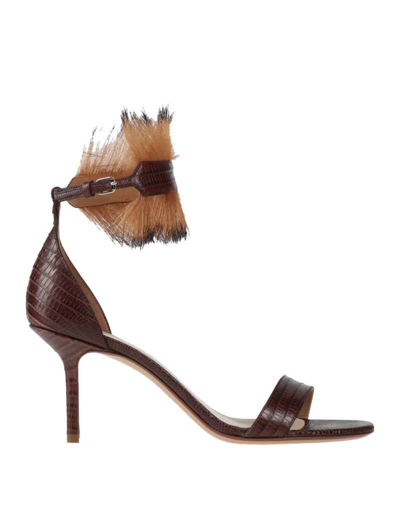 FRANCESCO RUSSO Sandale Damen Braun von FRANCESCO RUSSO